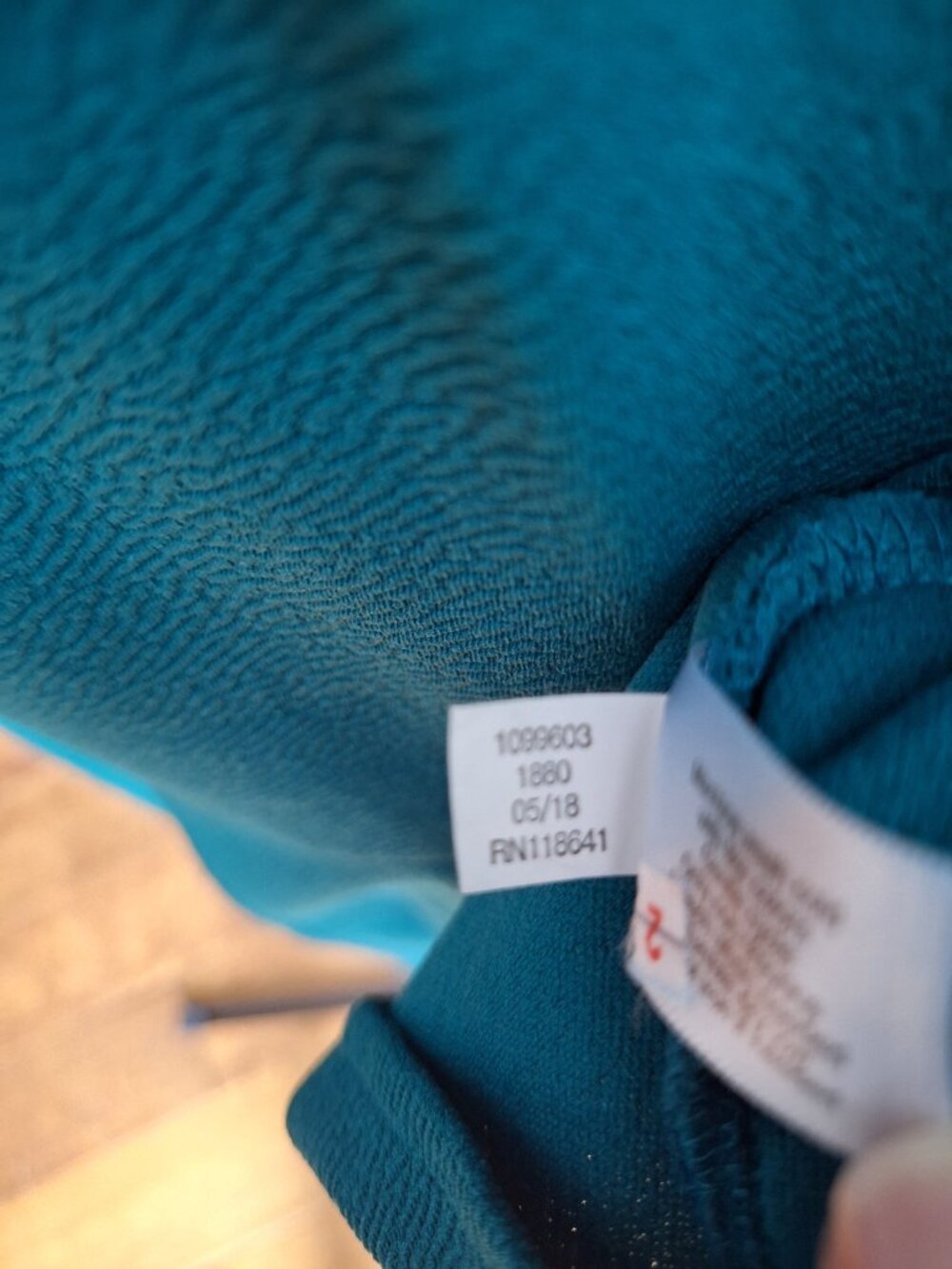 Lane Bryant Teal Peplum Tank Top 14/16 V Neck Career Office Plus Size - Picture 7 of 7
